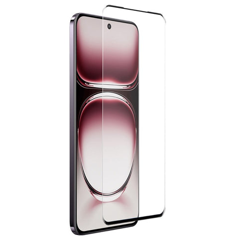 NORTHJO For Oppo Reno12 Pro 5G (Global) Case Clear Soft TPU Phone Cover with 3D Curved Screen Film