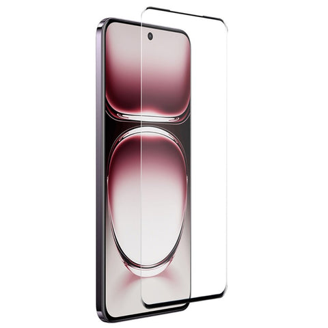 NORTHJO For Oppo Reno12 5G (Global) TPU Case Clear Phone Cover with 3D Curved Screen Film