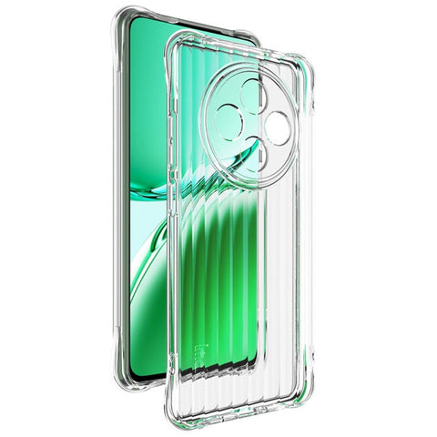 IMAK For Oppo Reno12 FS 5G / Reno12 F 5G TPU Case Corrugated Texture Airbag Phone Cover