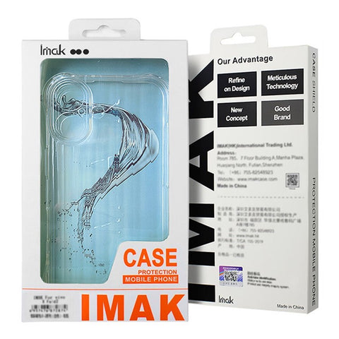 IMAK For Oppo Reno12 FS 5G / Reno12 F 5G TPU Case Corrugated Texture Airbag Phone Cover