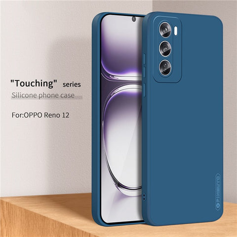 PINWUYO JK Touching Series For Oppo Reno12 5G (Global) Case Silk Touch Soft TPU Phone Cover