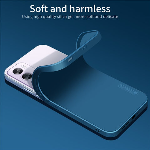 PINWUYO JK Touching Series For Oppo Reno12 5G (Global) Case Silk Touch Soft TPU Phone Cover