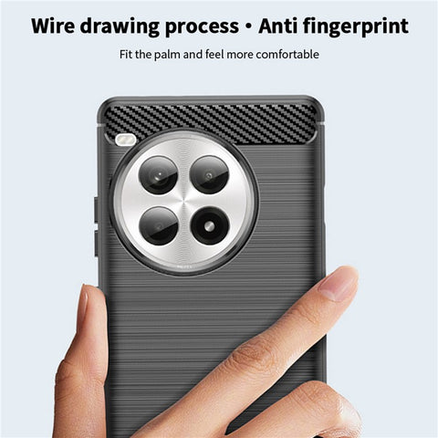 MOFI JK TPU Series-1 For OnePlus Ace 3 Pro 5G TPU Case Phone Cover Carbon Fiber Texture