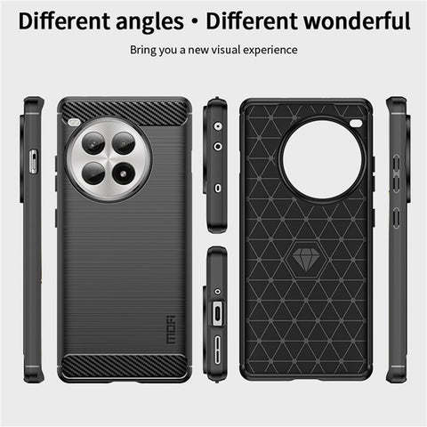 MOFI JK TPU Series-1 For OnePlus Ace 3 Pro 5G TPU Case Phone Cover Carbon Fiber Texture