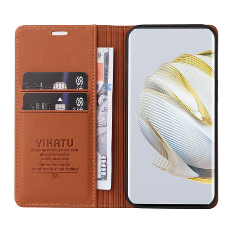 YIKATU YK-001 For Huawei Pura 70 Pro / Pura 70 Pro+ Case Wallet Flip Leather Phone Cover Hidden Magnetic