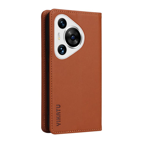 YIKATU YK-001 For Huawei Pura 70 Pro / Pura 70 Pro+ Case Wallet Flip Leather Phone Cover Hidden Magnetic