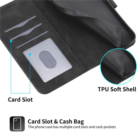 DIERFENG DF-03 For Oppo Reno12 5G (Global) Shockproof Case Leather Wallet Phone Cover