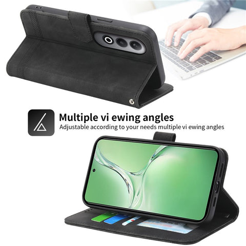 DIERFENG DF-03 For Oppo K12 / OnePlus Nord CE4 5G Wallet Case Anti-Drop Leather Phone Cover