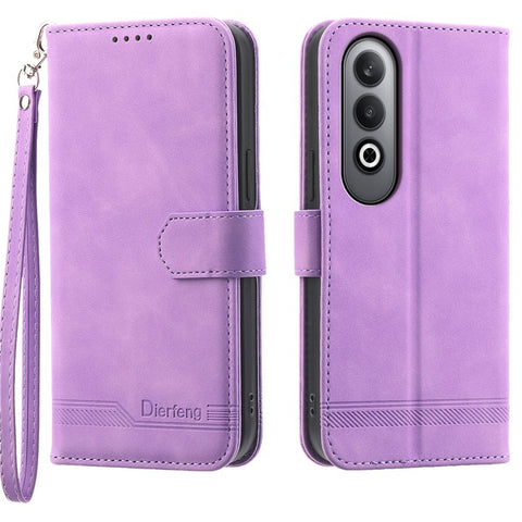 DIERFENG DF-03 For Oppo K12 / OnePlus Nord CE4 5G Wallet Case Anti-Drop Leather Phone Cover
