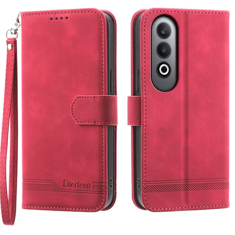 DIERFENG DF-03 For Oppo K12 / OnePlus Nord CE4 5G Wallet Case Anti-Drop Leather Phone Cover