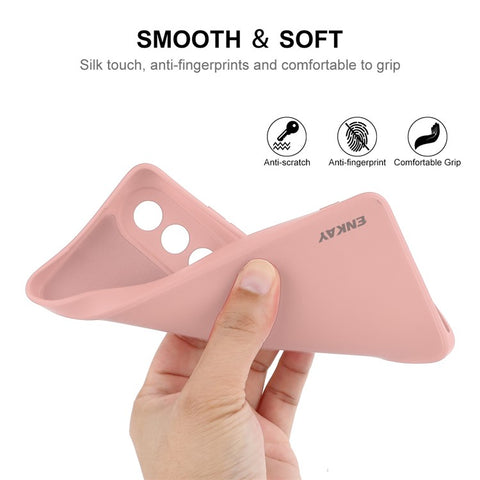 ENKAY HAT PRINCE For OnePlus Nord CE4 5G Case Straight Edge Liquid Silicone Phone Cover
