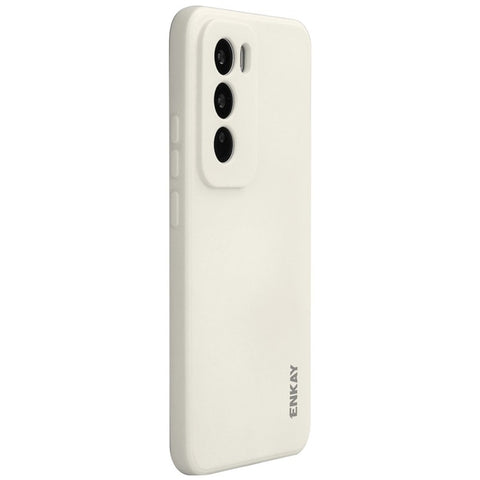 ENKAY HAT PRINCE For Oppo Reno12 Pro 5G (Global) Case Straight Edge Liquid Silicone Phone Cover