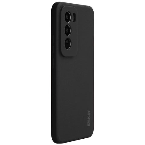 ENKAY HAT PRINCE For Oppo Reno12 Pro 5G (Global) Case Straight Edge Liquid Silicone Phone Cover