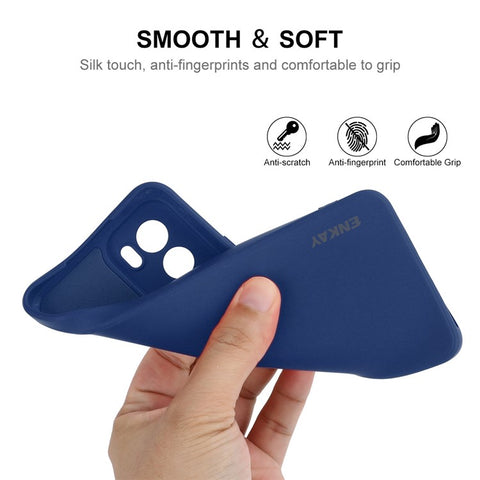 ENKAY HAT PRINCE For Oppo Reno12 5G (Global)	Case Liquid Silicone Phone Cover Straight Edge