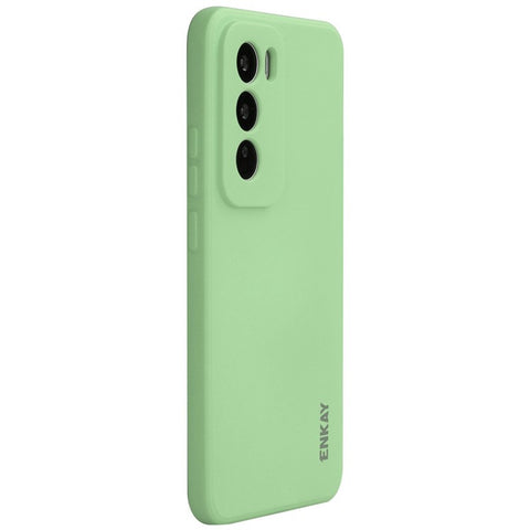 ENKAY HAT PRINCE For Oppo Reno12 5G (Global)	Case Liquid Silicone Phone Cover Straight Edge