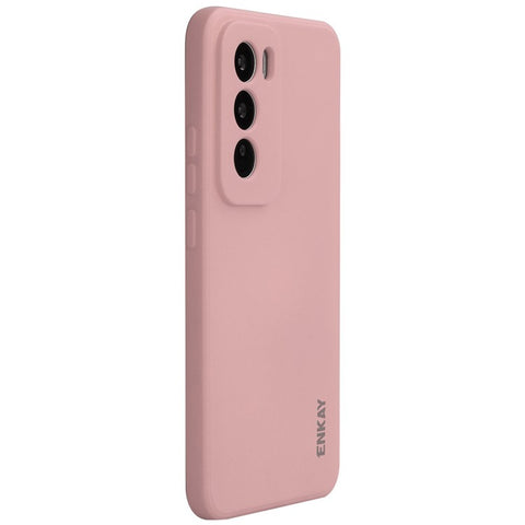 ENKAY HAT PRINCE For Oppo Reno12 5G (Global)	Case Liquid Silicone Phone Cover Straight Edge