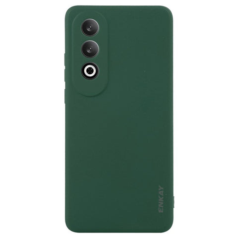 ENKAY HAT PRINCE For Oppo K12 Case Straight Edge Solid Color Silicone Phone Cover