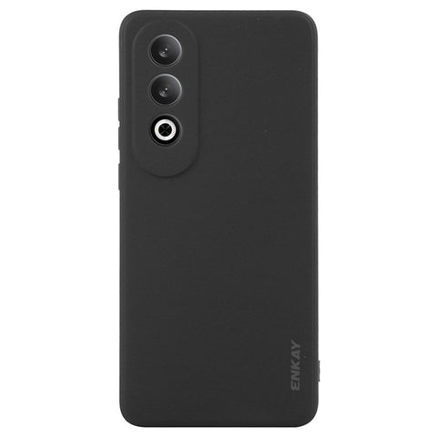 ENKAY HAT PRINCE For Oppo K12 Case Straight Edge Solid Color Silicone Phone Cover