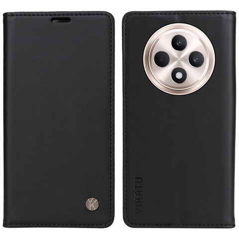 YIKATU YK-001 For Oppo Reno12 F 4G Case Wallet Leather Phone Cover Strong Magnetic Closure