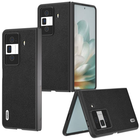ABEEL For Honor Magic Vs3 5G Case Genuine Cow Leather Hard PC Phone Back Cover