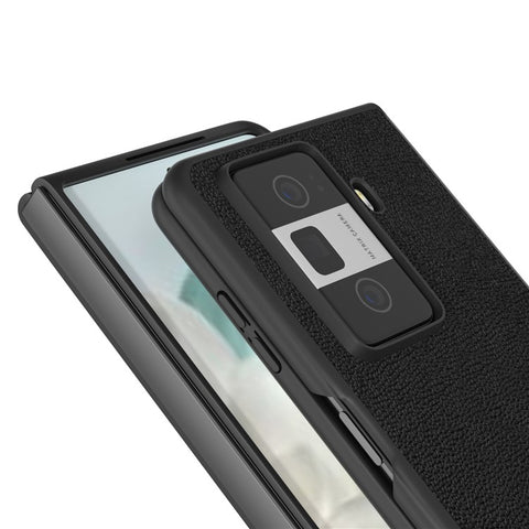 ABEEL For Honor Magic Vs3 5G Case Genuine Cow Leather Hard PC Phone Back Cover