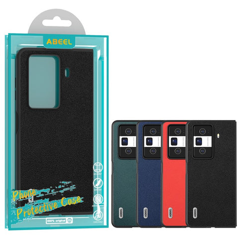ABEEL For Honor Magic Vs3 5G Case Genuine Cow Leather Hard PC Phone Back Cover