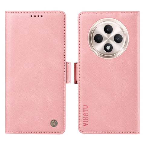 YIKATU YK-005 For Oppo Reno12 F 4G Case PU Leather Skin-touch Phone Cover Folding Stand
