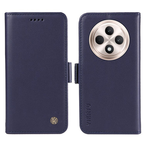YIKATU YK-003 For Oppo Reno12 F 4G Case Wallet Leather Phone Cover Sided-Magnetic Clasp