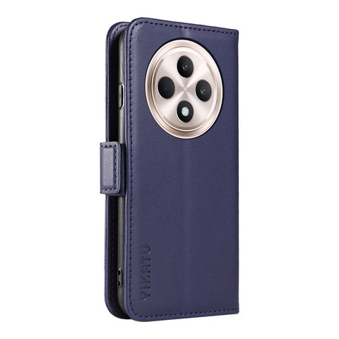 YIKATU YK-003 For Oppo Reno12 F 4G Case Wallet Leather Phone Cover Sided-Magnetic Clasp