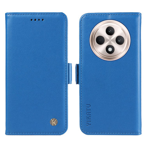 YIKATU YK-003 For Oppo Reno12 F 4G Case Wallet Leather Phone Cover Sided-Magnetic Clasp
