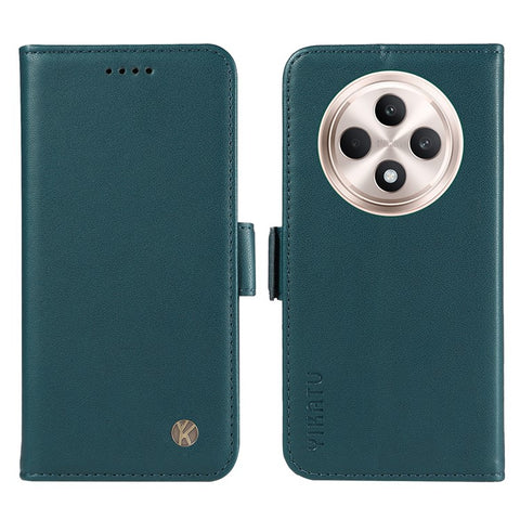 YIKATU YK-003 For Oppo Reno12 F 4G Case Wallet Leather Phone Cover Sided-Magnetic Clasp