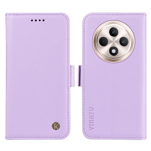 YIKATU YK-003 For Oppo Reno12 F 4G Case Wallet Leather Phone Cover Sided-Magnetic Clasp