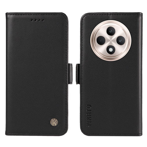 YIKATU YK-003 For Oppo Reno12 F 4G Case Wallet Leather Phone Cover Sided-Magnetic Clasp