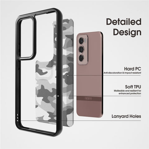 IBMRS For Oppo Reno12 Pro 5G (Global) Case Soft TPU Hard PC Tough Armor Shockproof Phone Cover