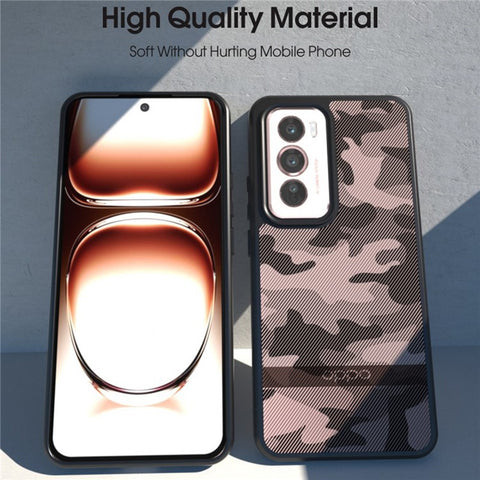 IBMRS For Oppo Reno12 Pro 5G (Global) Case Soft TPU Hard PC Tough Armor Shockproof Phone Cover