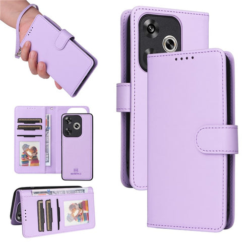 For Xiaomi Redmi Turbo 3 5G / Poco F6 5G Magnetic Case BETOPNICE Detachable PU Leather Phone Cover with Strap