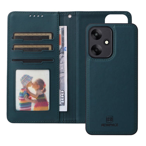 For Xiaomi Redmi 13C 5G / 13C 4G / 13R 5G / Poco M6 5G Magnetic Case BETOPNICE Detachable PU Leather Phone Cover with Strap