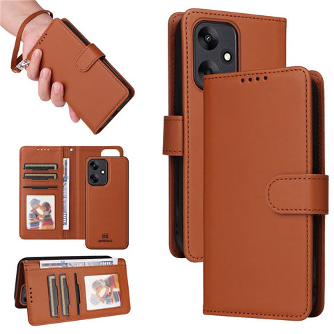 For Xiaomi Redmi 13C 5G / 13C 4G / 13R 5G / Poco M6 5G Magnetic Case BETOPNICE Detachable PU Leather Phone Cover with Strap