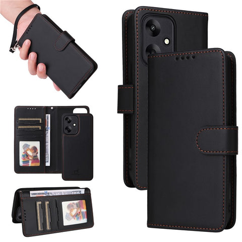 For Xiaomi Redmi 13C 5G / 13C 4G / 13R 5G / Poco M6 5G Magnetic Case BETOPNICE Detachable PU Leather Phone Cover with Strap