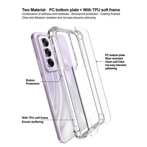 IMAK For Oppo Reno12 Pro 5G (Global) Case PC+TPU Shockproof Clear Phone Cover