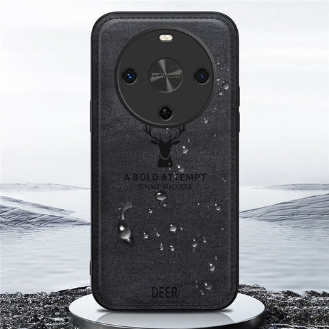 For Huawei Maimang 30 5G Case Deer Pattern Cloth Texture PU Leather Hybrid Phone Cover