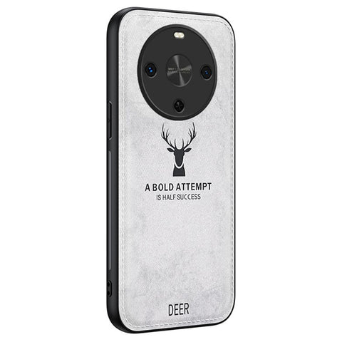 For Huawei Maimang 30 5G Case Deer Pattern Cloth Texture PU Leather Hybrid Phone Cover