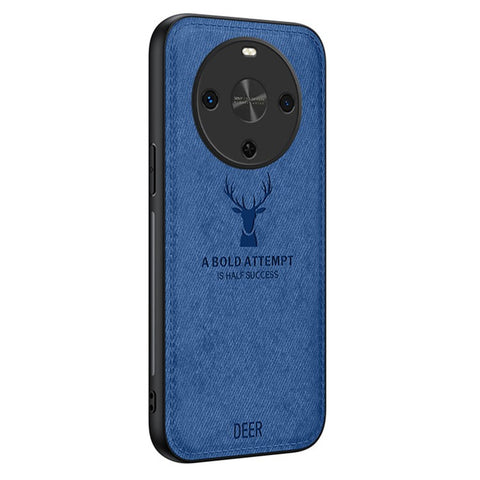 For Huawei Maimang 30 5G Case Deer Pattern Cloth Texture PU Leather Hybrid Phone Cover