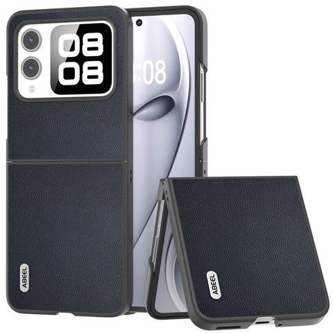 ABEEL For Huawei nova Flip 5G Case Anti-Drop Genuine Cow Leather PC Phone Cover