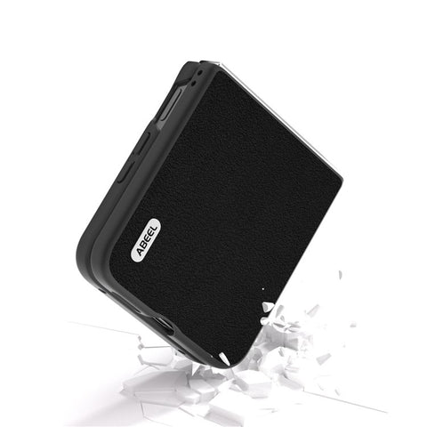 ABEEL For Xiaomi Mix Flip 5G Case Anti-scratch Genuine Cow Leather Back Phone Cover