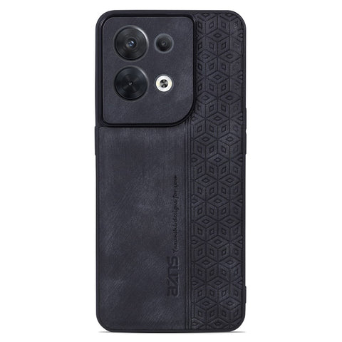 AZNS For Oppo Reno8 5G (Global Version) Imprinted PU Leather Coated TPU Back Cover Anti-drop Cell Phone Case
