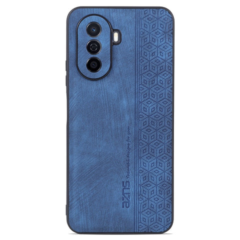 AZNS For Huawei nova Y70 4G / Y70 Plus 4G Imprinted PU Leather Coated TPU Case Anti-scratch Protective Phone Cover