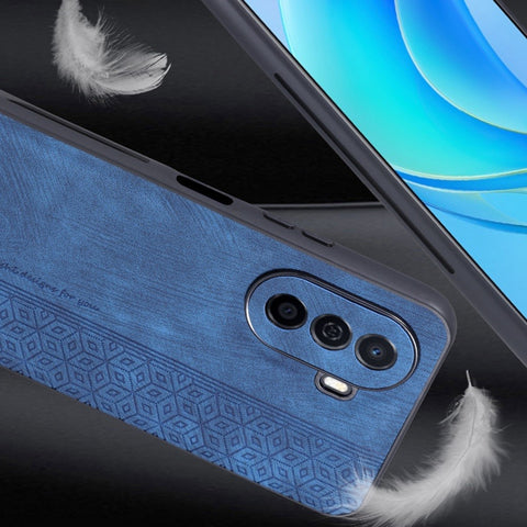 AZNS For Huawei nova Y70 4G / Y70 Plus 4G Imprinted PU Leather Coated TPU Case Anti-scratch Protective Phone Cover