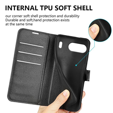 For OnePlus Nord 4 Case Litchi Texture Shockproof Leather Wallet Phone Cover