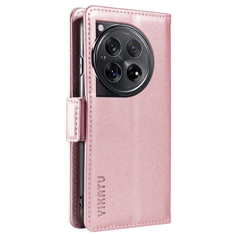 YIKATU YK-003 For OnePlus 12 5G Case Wallet Stand Leather Phone Cover Side Buckle